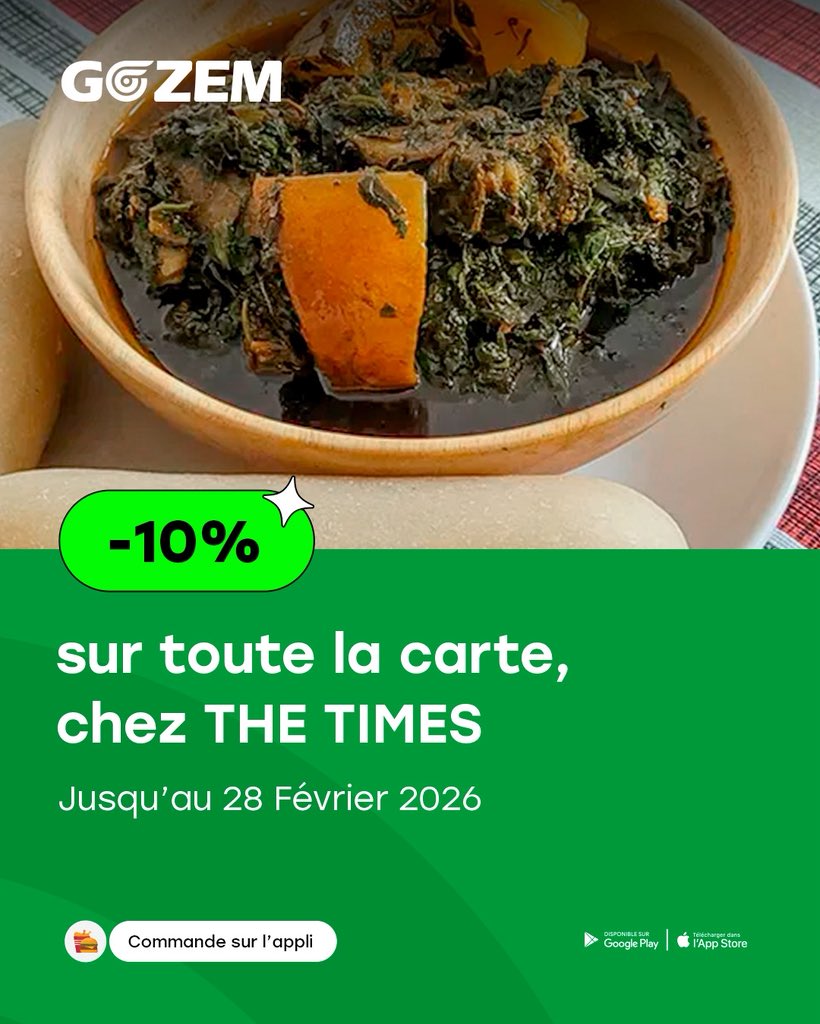 GozemCM's tweet photo. Venez profiter des promos chez nos marchands The Times et La Cuisine !!!

Rendez-vous sur l’App. 😉

#gozem #gozemcameroun #gozemfood #promotion https://t.co/ieGG6KaLhA