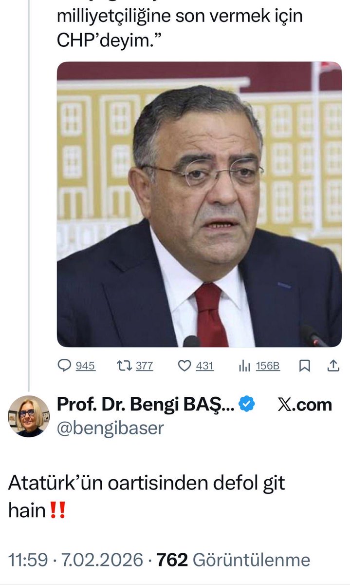 MervanErenn's tweet photo. Prof. Dr. Bengi Başer’in, müvekkilim @MSTanrikulu hakkında hakaret içeren paylaşımı nedeniyle İstanbul Cumhuriyet Başsavcılığı nezdinde suç duyurusunda bulunulmuştur. Söz konusu paylaşım bakımından TCK m. 125/3-a uyarınca cezalandırılması talep edilmiştir. https://t.co/X3YcFqdWh4