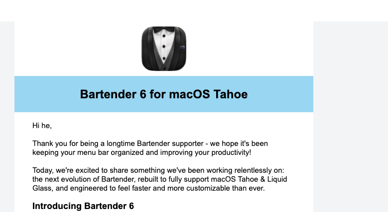 自动用了ice，谁还用啥bartender，还得付费升级，不care了