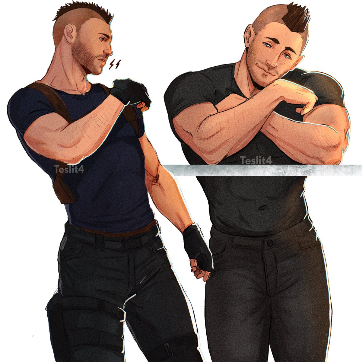 Soap x Leon S. Kennedy? 
#JohnSoapMacTavish #soapcod #Fanart