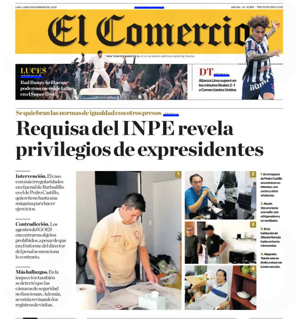 eloymarchan's tweet photo. Los escándalos de José Jerí no paran. La desaprobación del interino está en caída libre. La moción de censura cada vez tiene más votos.
¿Qué hacemos para desviar la atención? 
Filtramos fotos de cómo viven los expresidentes en Barbadillo.
¿Qué medio utilizamos? Aquí la respuesta: https://t.co/cU9Dsrn6Ox