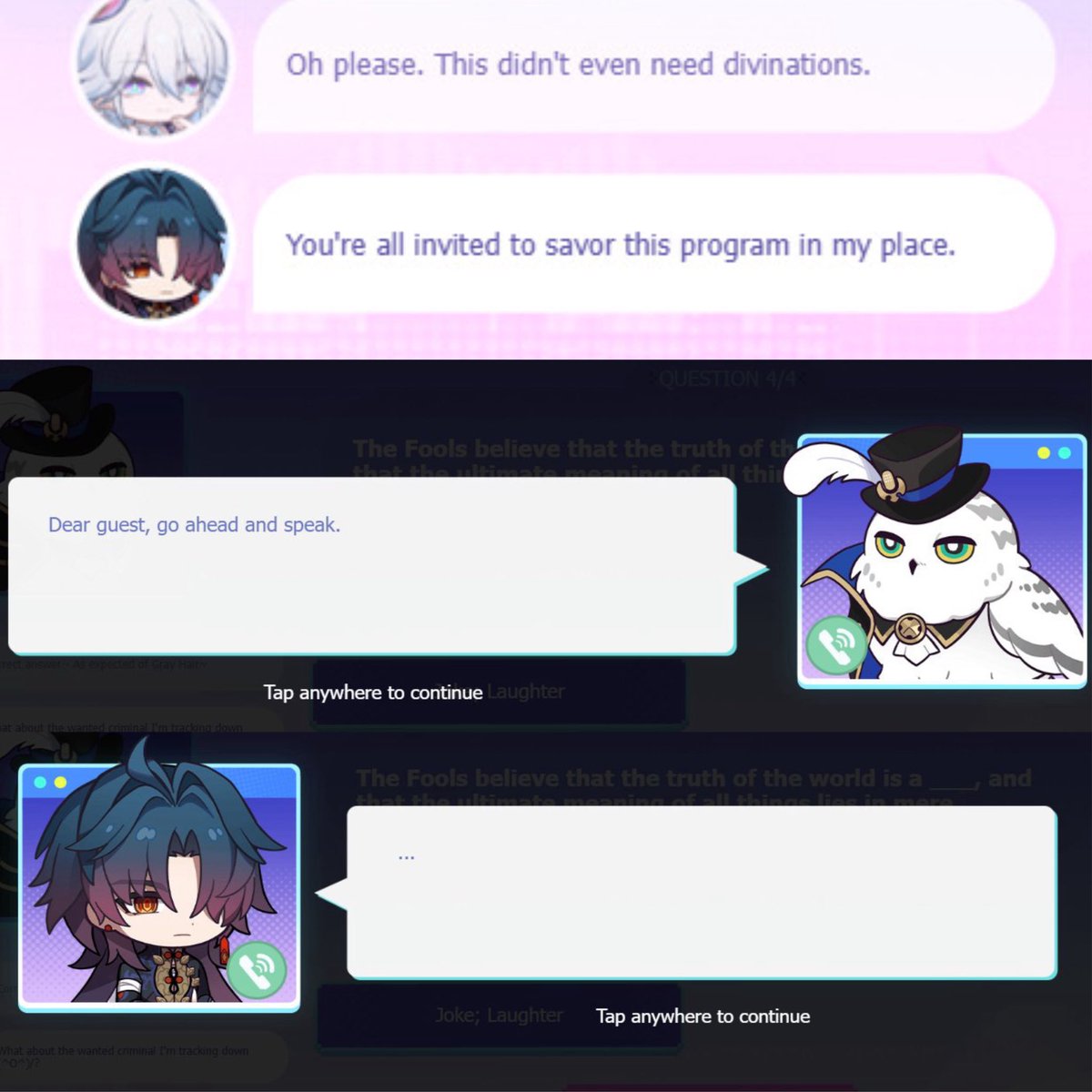 whenever blade is forced into social events, he makes sure to let everyone know he doesn’t want to be there