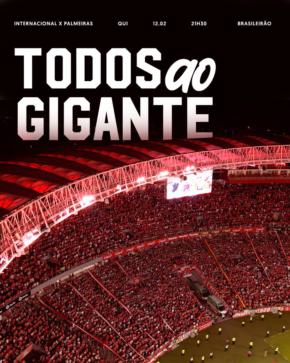 SCInternacional's tweet image. Jogo grande pede mobilização 𝗚𝗜𝗚𝗔𝗡𝗧𝗘, e quinta-feira não será diferente. Av. Padre Cacique, 𝟴𝟵𝟭: esse é o teu destino. Vem pro Beira-Rio e joga com o Inter! 🔥🇦🇹

Sócios e sócias já podem garantir presença no duelo com o Palmeiras, e as entradas no Mundo Colorado custam…