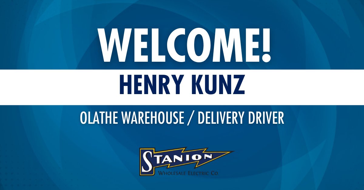 Welcome Henry to the Stanion Team! #newhire #OlatheKS #welcome #Stanion