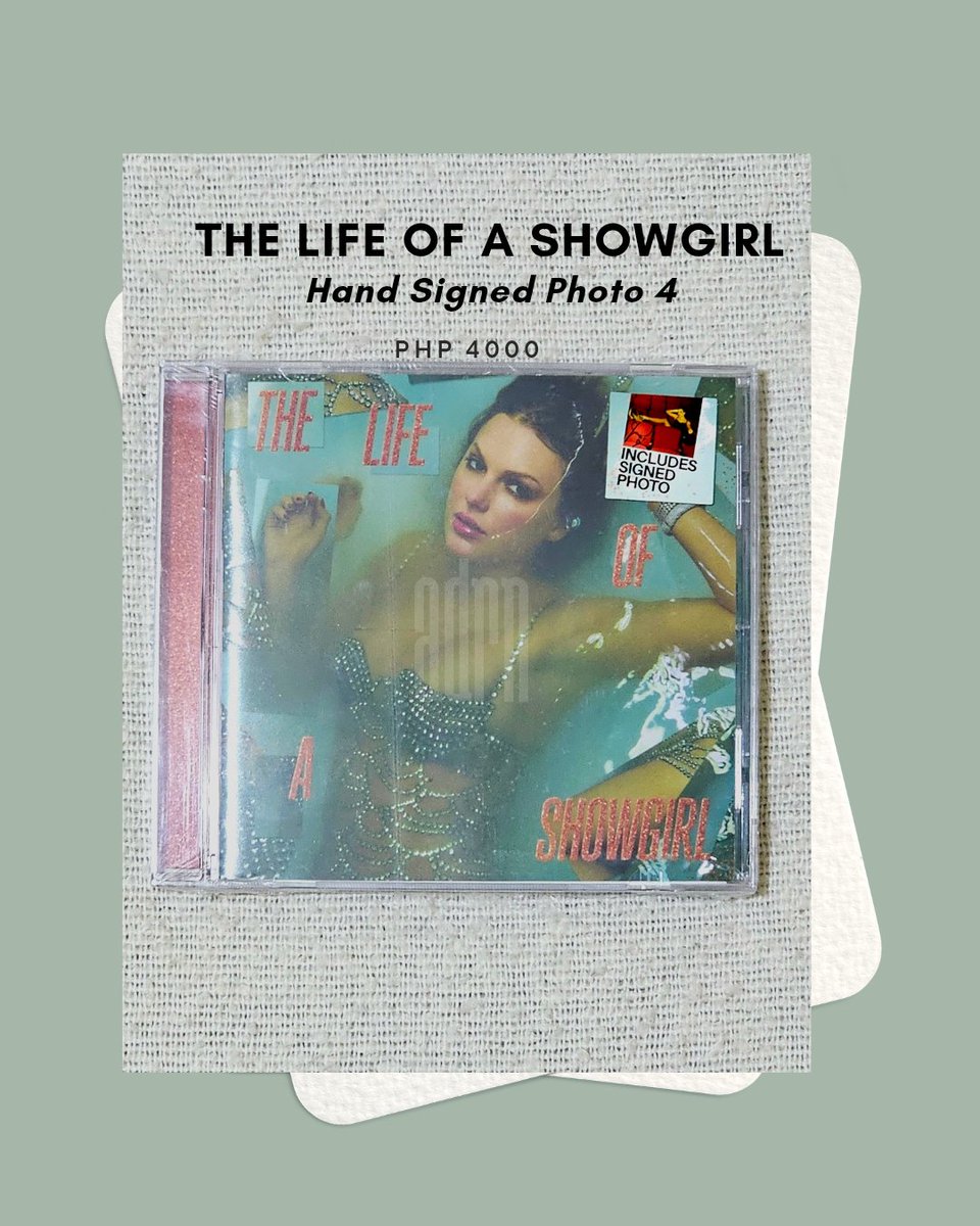 adrnph's tweet photo. The 'must-have' on this year's Valentine’s Wi$h Li$t-- The Life of a Showgirl + Hand Signed Photo CDs. Variants 1, 3, and 4 are available for Php 4000 each. https://t.co/DFlab754X7