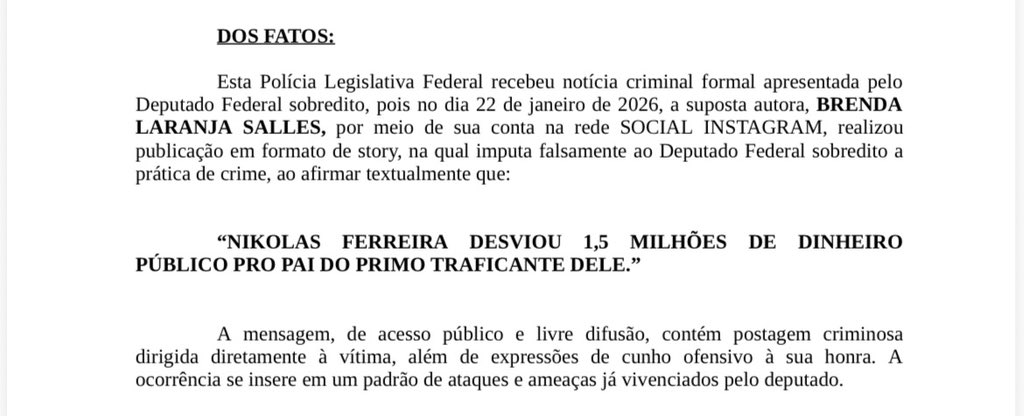 hoje fui depor e descobri que se trata de um segundo processo do nikolas kkkkkkkkkk

é oficial: um bebê chora menos e dá menos trabalho que ele