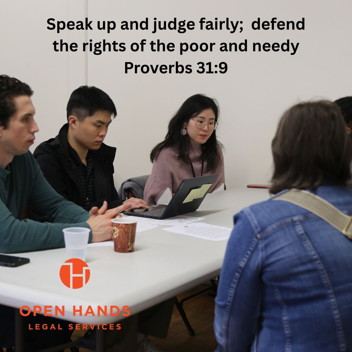 Open Hands puts faith into action—standing for justice and defending those in need.
