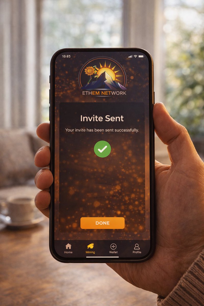 If you’ve been mining quietly for a while,
try inviting just one person you actually trust.

Worst case: nothing changes.
Best case: both your mining rates do. 😏🚀

#CryptoEarnings #MobileMining #ReferralCrypto #AltcoinCommunity #EthemNetwork