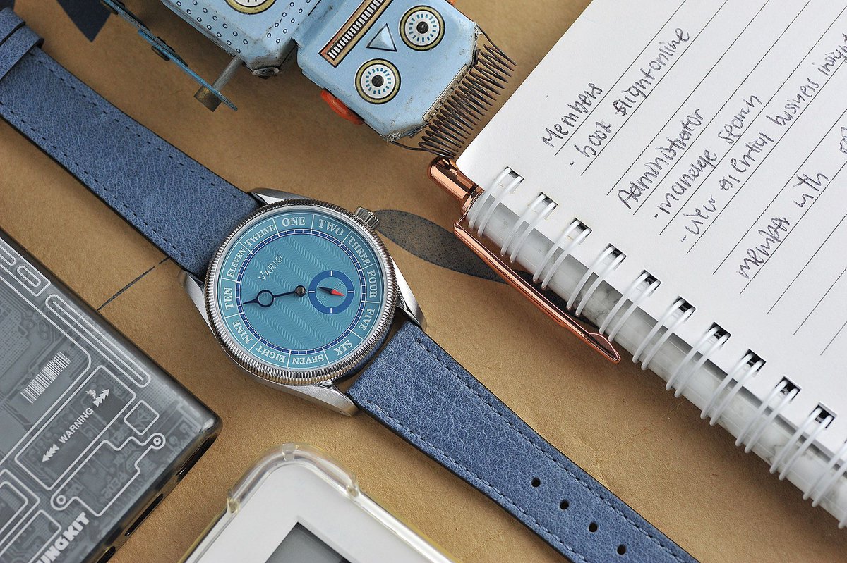 varioeveryday's tweet photo. Our Single hand NAVI will remind you of the motion of the ocean with its splashing and swooshing, soothing sounds of water. We are only left with Clear Water Blue in stock. Grab these limited edition watches before they sell out. https://t.co/9jkuQKIO5w