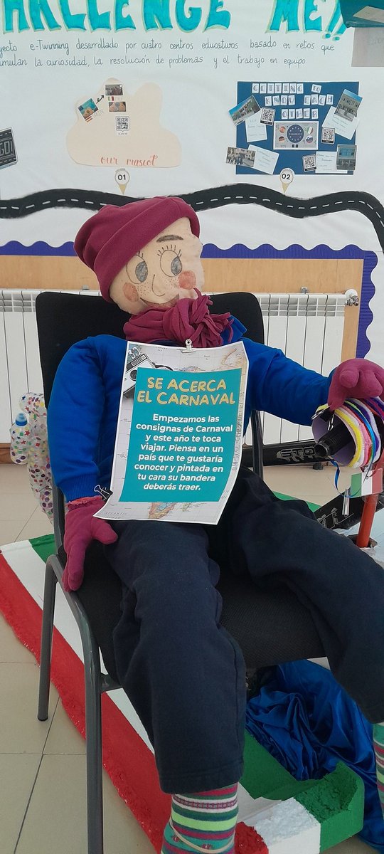 ¿Preparad@ para la semana de Carnaval?🎉🎭
Antoñito ya ha llegado con su primera consigna: "Empezamos las consignas de carnaval y este año te toca viajar. Piensa en un país que te gustaria conocer y pintada en tu cara su bandera deberás traer" 🇧🇪🇦🇹🇦🇷🇧🇷🇬🇶
#ceipfontan #fontour