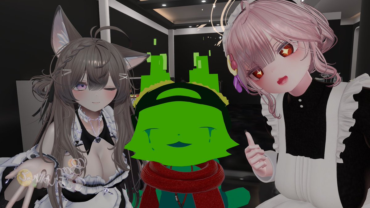 coco_monta's tweet photo. リアルの用事が終わって久々のイベントにはここあしがれっとにお邪魔しました！
すごく落ち着いた雰囲気で初めて行ったイベントとは思えないくらいリラックスできました
バレンタインも近いので、チョコをプレゼントしました
来年もまたあげれたらいいですね

#VRC_ここしが https://t.co/iCkXls0wRj