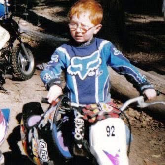 When I was a kid I’d sit on my bike between motos because I was so worried I’d miss the next one. This photo is from mid-97.