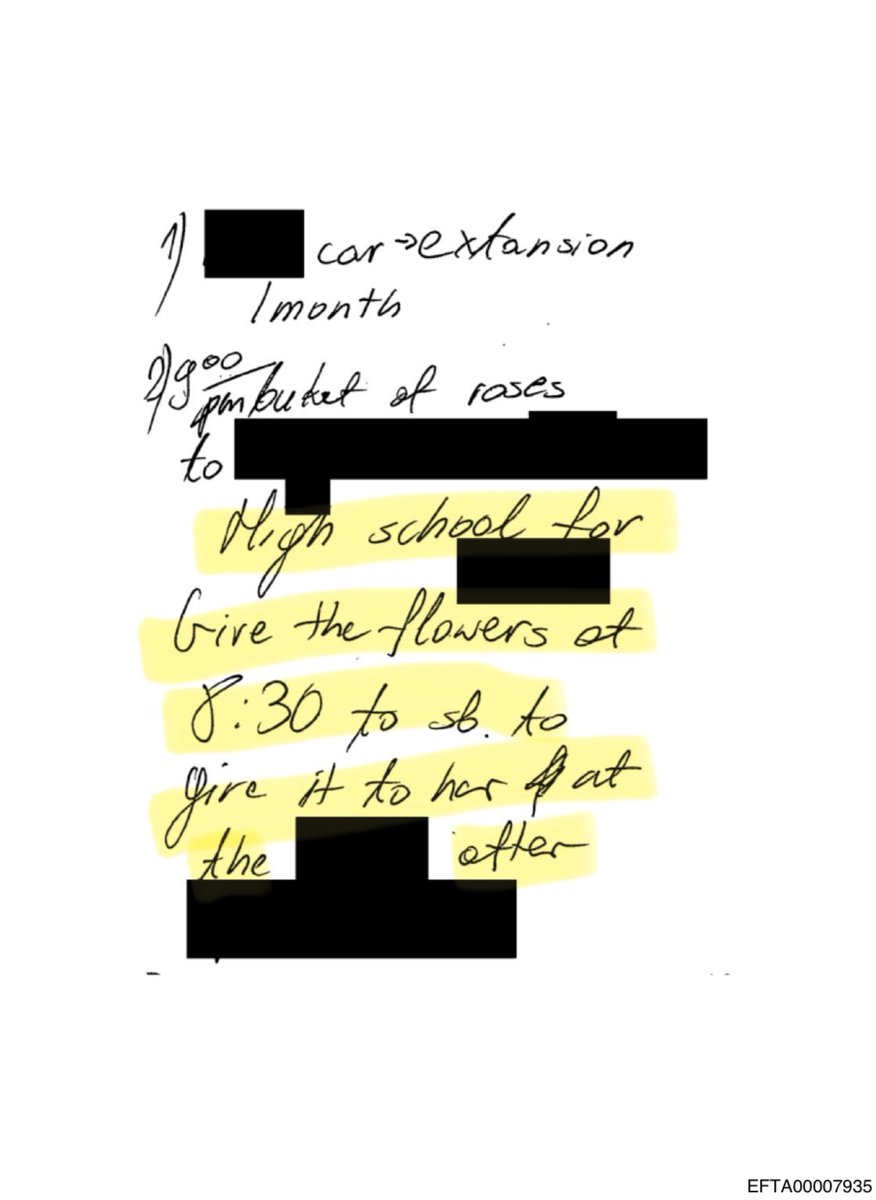 davenewworld_2's tweet image. Epstein sent roses to a minor at her high school in 2005. All of it was documented and corroborated by multiple adults. He was so brazen and disgusting that he left a paper trail, and he had no fears of being held accountable.