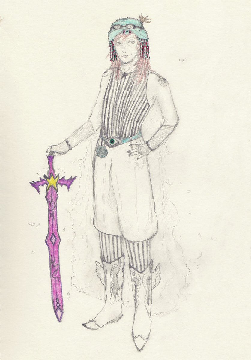 navybitch23's tweet photo. this is Lao my oc from terraria and d&amp;d 

#dnd #dndart #terraria https://t.co/giJQtu0usJ
