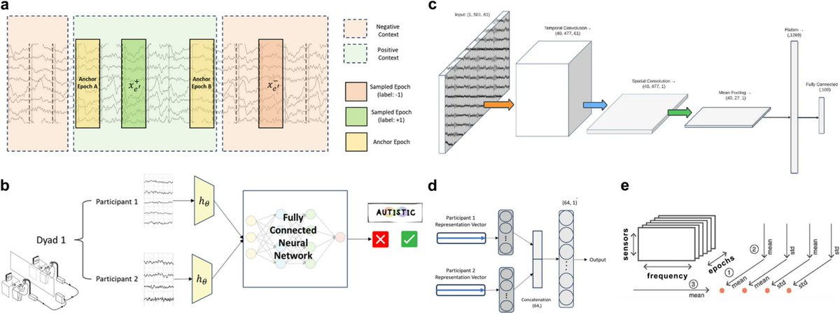 📝 New paper: Towards Multi-Brain Decoding in Autism

🤨 How do we scale #hyperscanning when multi-brain datasets are small?

💡Our team introduces a self-supervised learning on large single-brain EEG data to improve multi-brain decoding.

#SocialNeuroAI #Autism #Neurotech