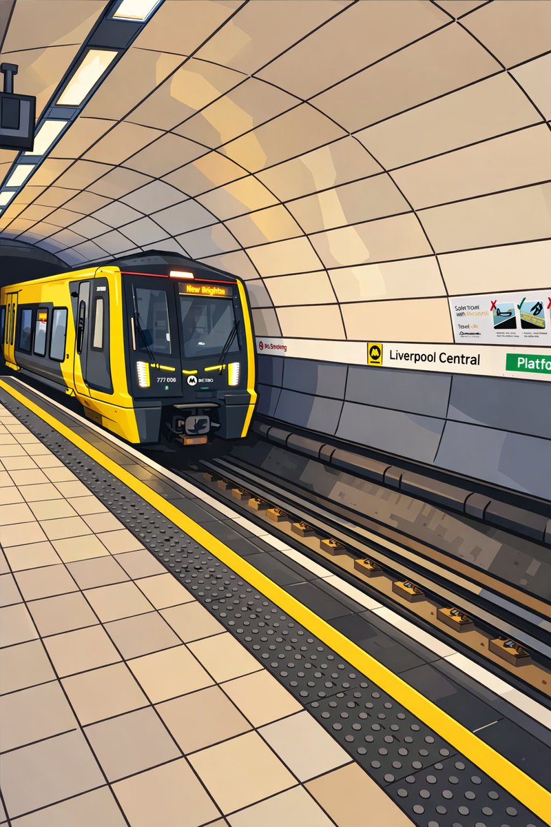 TRFCAshley's tweet photo. @merseyrail cartoon train https://t.co/1SEJ0lLwO9