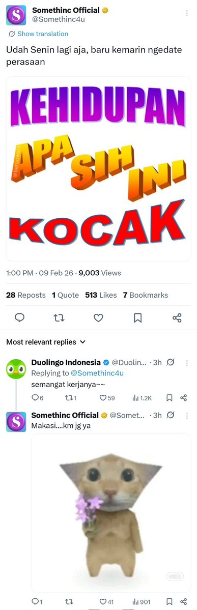 HabisNontonFilm's tweet image. Dunia emang gak adil. Padahal unggas dan manusia, tapi bisa jadian. 

Ada tuh atlet anggar sama reporter, gak bisa bersatu.