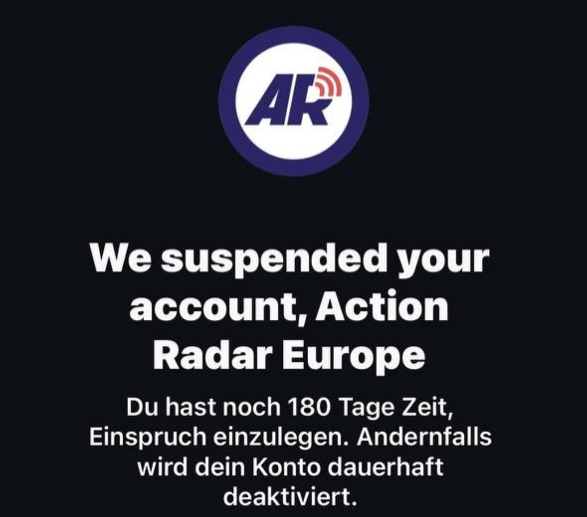 DVanLangenhove's tweet image. Heavy censorship continues at Meta. @actionradareu, which does nothing more than promote peaceful and legal activism against the Great Replacement, was just banned without reason given.

This comes only months after an account we used solely to motivate people to do group hikes…