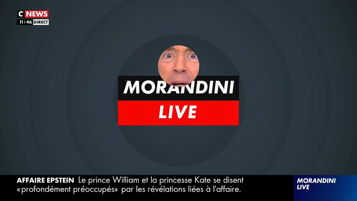 La dernière image de Morandini sur CNEWS
