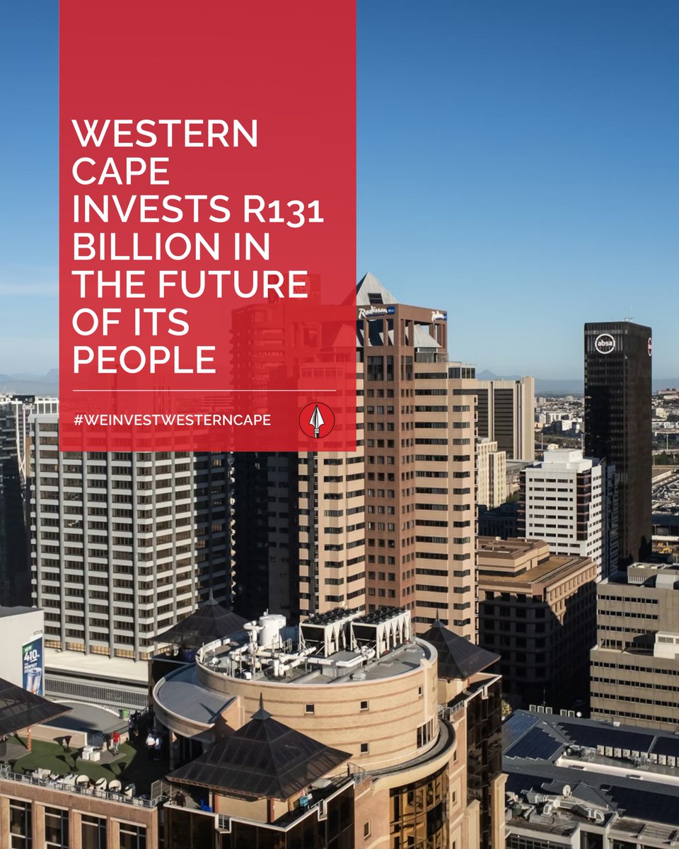 The Western Cape Government’s R131 billion infrastructure pipeline is gaining momentum, with delivery accelerating across projects expected to create thousands of jobs and support long-term economic growth.

#Spear #SpearREIT #SpearREITLimited #WeInvestWesternCape #WesternCape