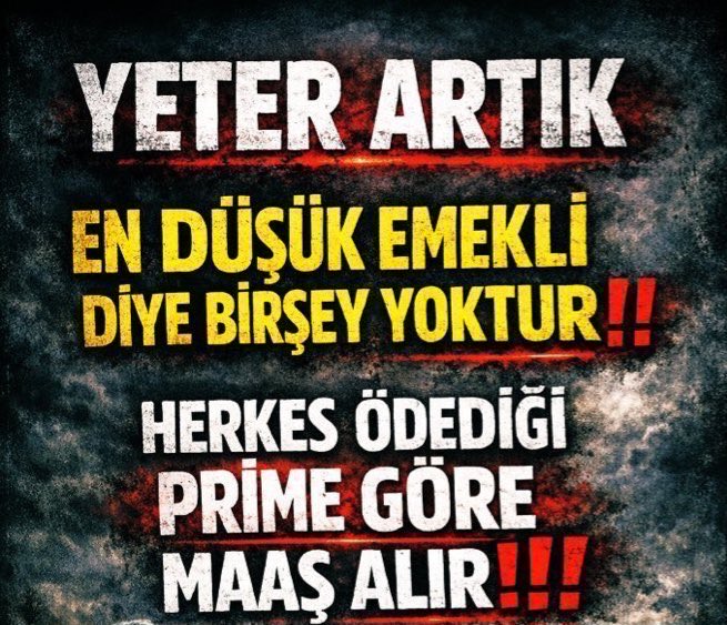 En düşük emekli maaşı diye bir şey yok. Bütün emeklilere eşit artış yapın.En düşük maaş denenin dışındakiler de geçim sıkıntısı çekiyor.En düşük maaş dediklerinize ne kadar artış yaptıysanız aynı oranda diğer emeklilere de artış yapın. İstediğinizde bir günde önerge veriyorsunuz.