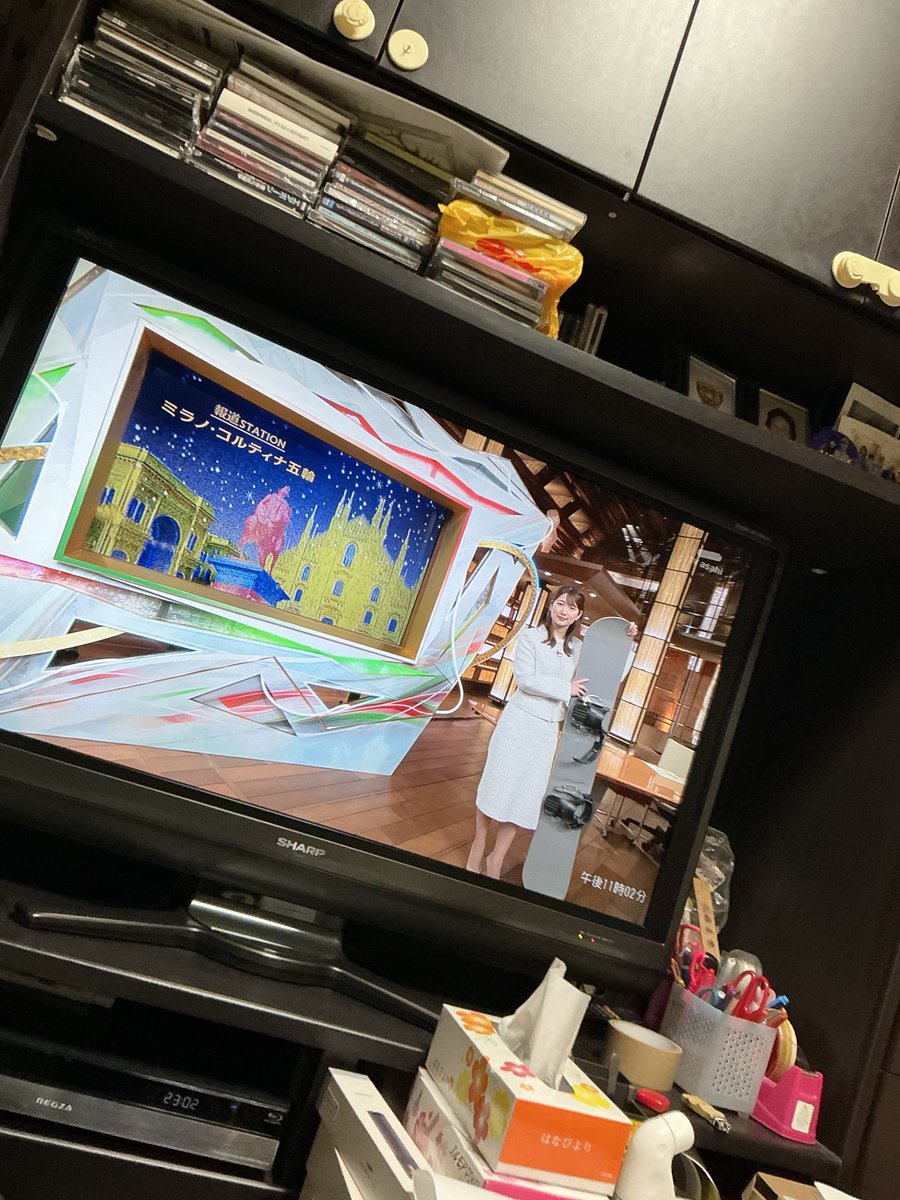 竹内選手の事を伝えるのに、フリースタイルボードはないだろ〜アルペンスノーボードをやらない人からするとこんなもんなのかなぁ… ブラックパールをとは言わないけどさ　#アルペンボード　#スノーボード　#報道ステーション