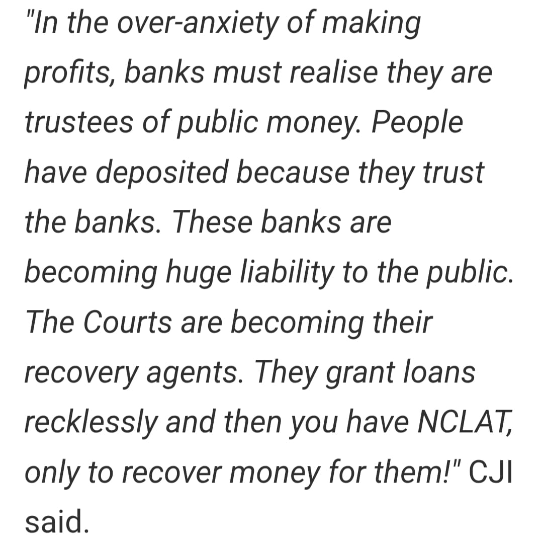 Remarks from the Chief Justice of India Supreme Court in the Public Interest Litigation in which the Supreme Court has moved on its own.