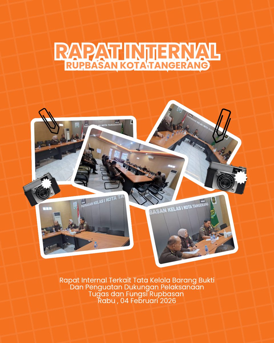 rupbasanjakbar's tweet photo. Rapat Internal Pada Rupbasan Kota Tangerang https://t.co/nzl6AqxQnF