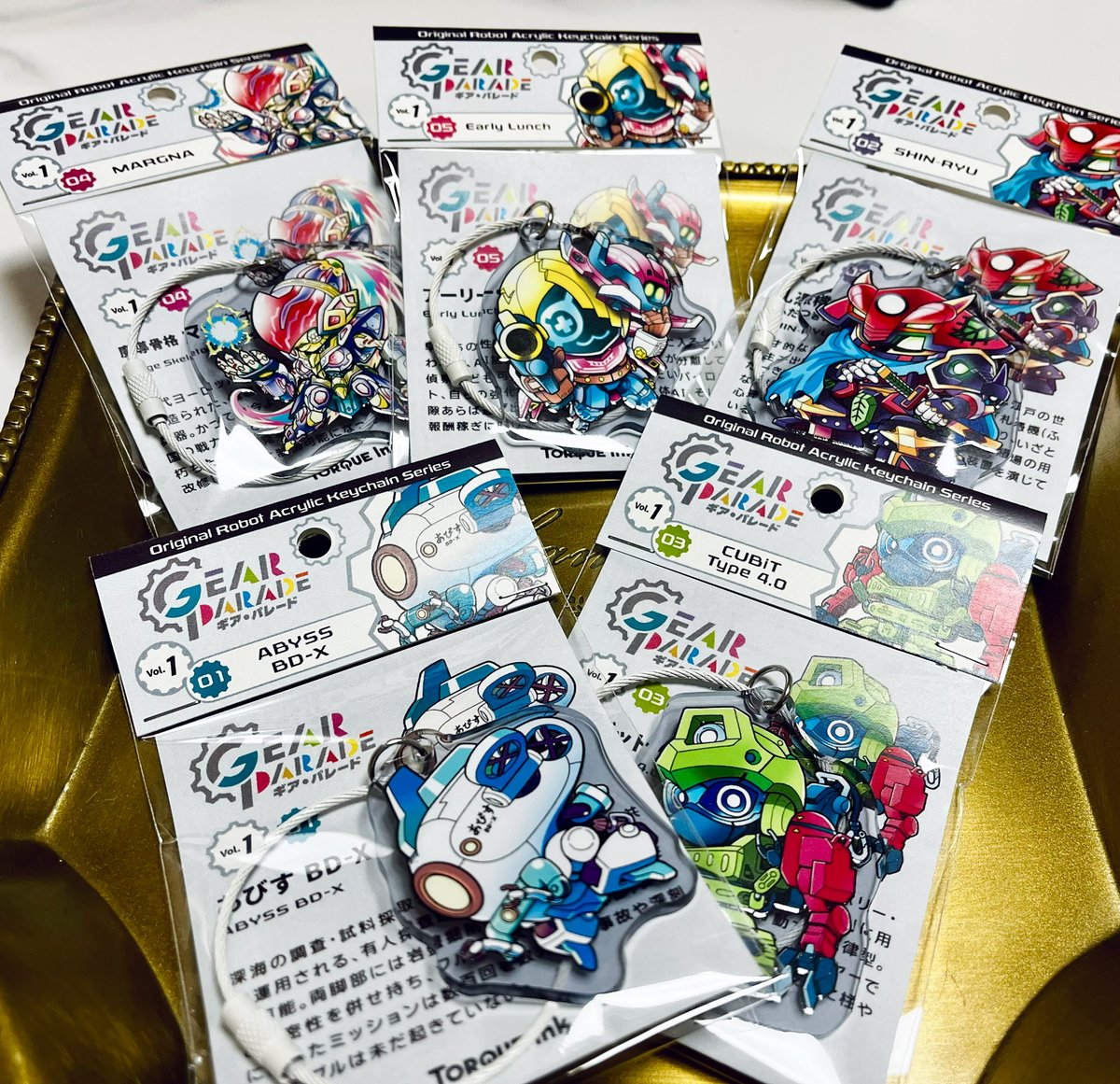 オリロボアクキー『GEAR PARADE』
第２弾（５種）は３月に頒布します🤖
第１弾はBOOTHで現在販売中です
こちらも在庫少なくなってきております
ありがとうございます！
abramachinism.booth.pm