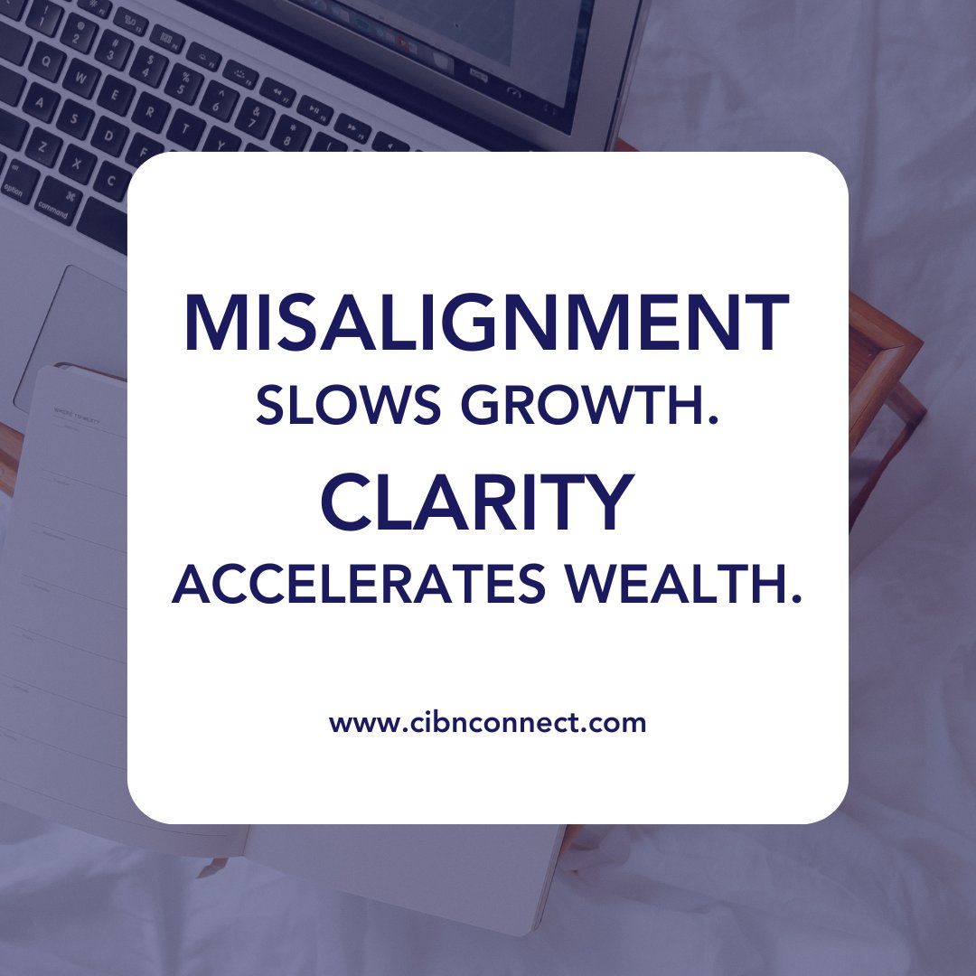 Most businesses don’t slow down from lack of energy.
They slow down from lack of alignment.

Wealthy leaders start with clarity — vision first, hustle second.

📖 Read more: cibnconnect.com/howrichpeoplet…

#CIBNConnect #BusinessAlignment #LeadershipDevelopment