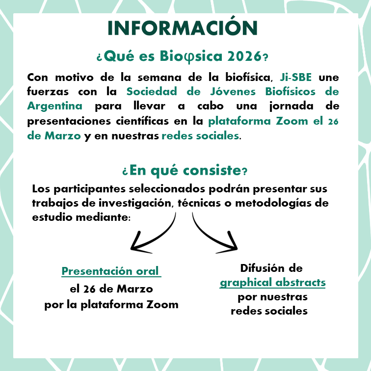 Jóvenes Investigadores SBE tweet media