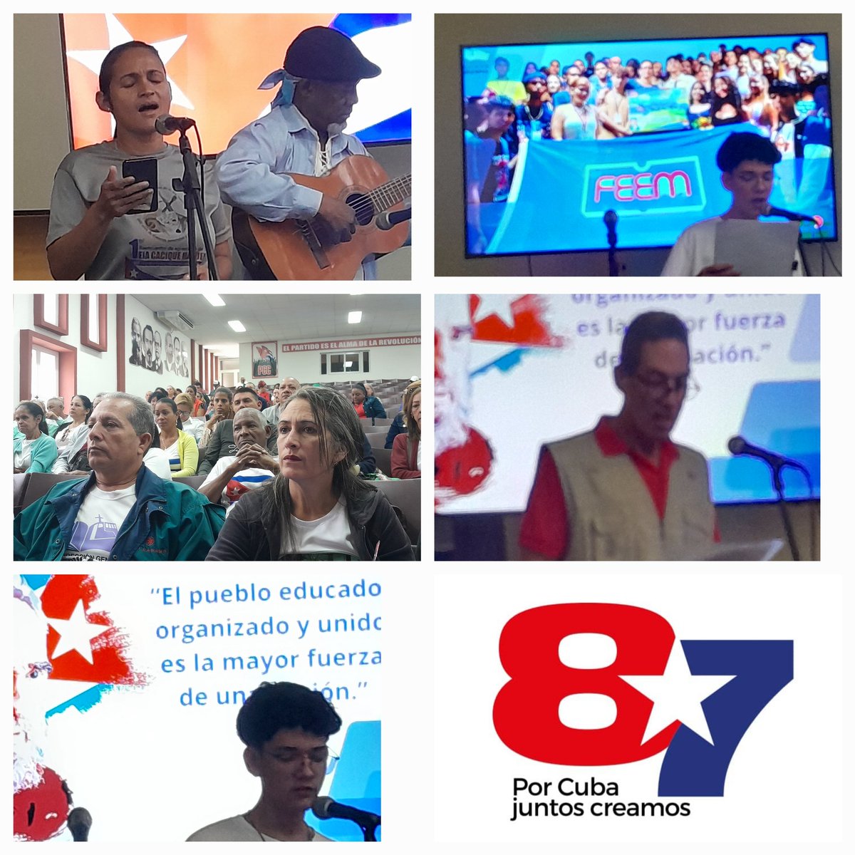 #CTCGranmaSNTECD
Matutino realizado  por los trabajadores de los organismos Educación y Cultura en el teatro del Partido, patentizando el apoyo incondicional a la Revolución y a nuestros dirigentes  
#CubaEstáFirne 
#EducaciónGranma
#CTCGranma
#22CongresoCTC