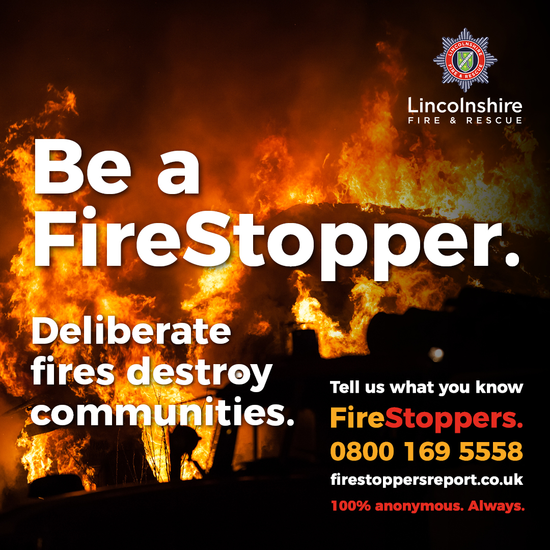 LincsFireRescue's tweet photo. Be a FireStopper π₯
Deliberate fires destroy communities!
Tell us what you know. 100% anonymous. Always.
https://t.co/cb93nAwFgN
#FireStoppers https://t.co/v5ztVcPCvy