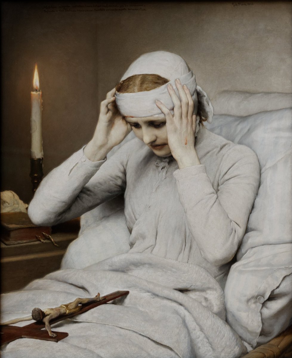 Marzena99557145's tweet photo. Gabriel von Max (1840-1915), The Ecstatic Virgin Anna Katharina Emmerich, 1885
oil on canvas
Neue Pinakothek, Munich https://t.co/rLW6PR9jCu