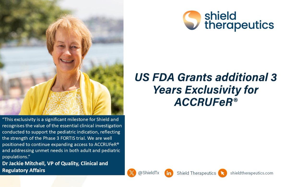 Shield Therapeutics tweet media