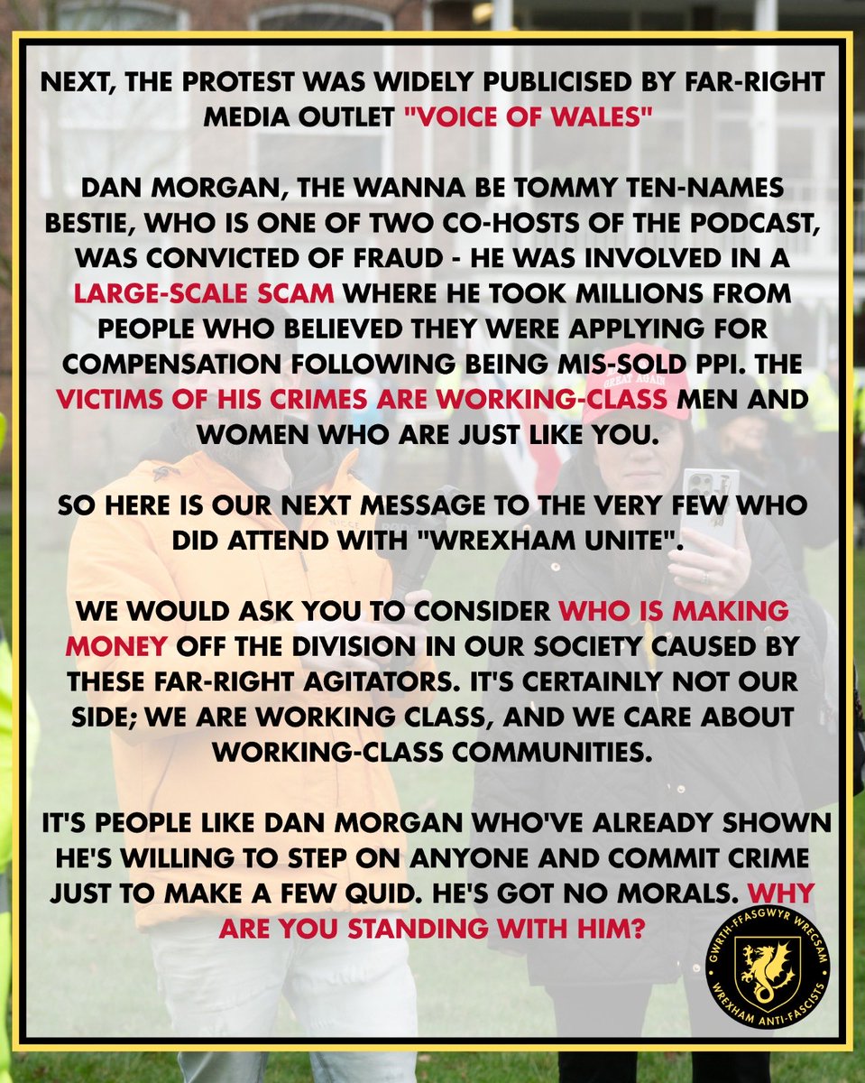 Wrexham Anti-Fascists tweet media