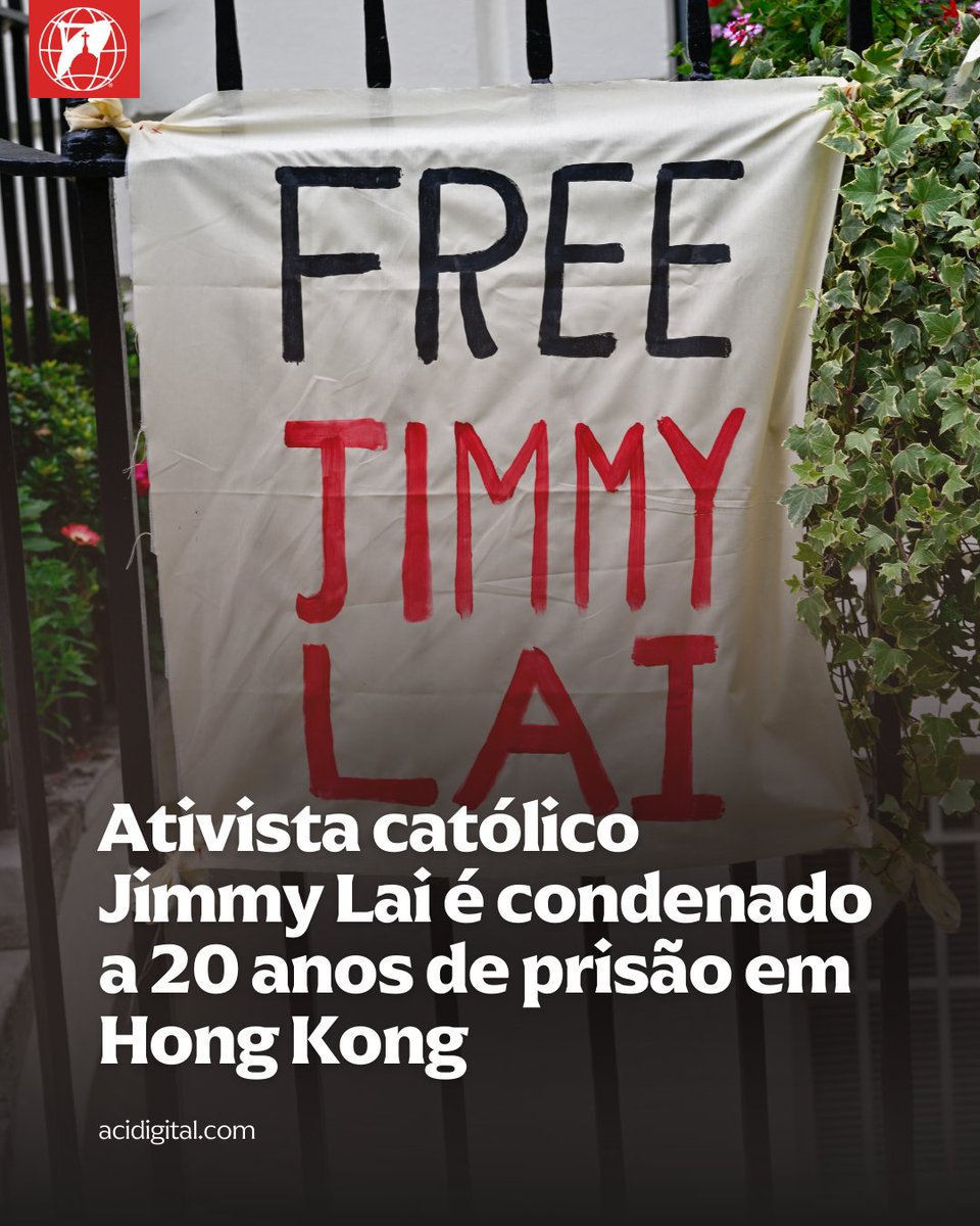Jimmy Lai, defensor dos direitos humanos e católico fervoroso que enfrentou, segundo seus apoiadores, anos de perseguição e condenação politizadas em Hong Kong, foi condenado hoje (9) a 20 anos de prisão por violações da segurança nacional.

A sentença é pela condenação de Lai em