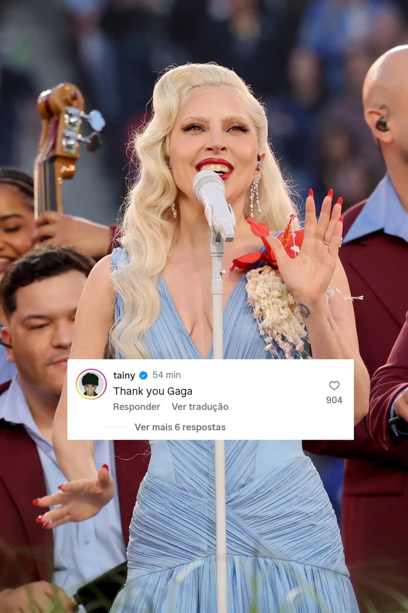 O produtor porto-riquenho Tainy comentou em uma publicação de Lady Gaga no Instagram. 🇵🇷

“Obrigado, Gaga.”

Tainy é a mente por trás de sucessos como Bichota, Mi Gente, I Can’t Get Enough, Ginza, Callaíta, entre outros.