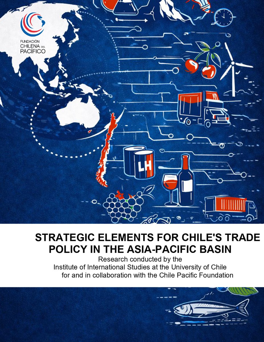 A recent study by <a href="/ieiuchile/">IEI U. Chile</a> and the Chile Pacific Foundation charts the course for strengthening our country's presence in the Asia-Pacific.  

🔗 Access link to the study: funpacifico.cl/strategic-elem…