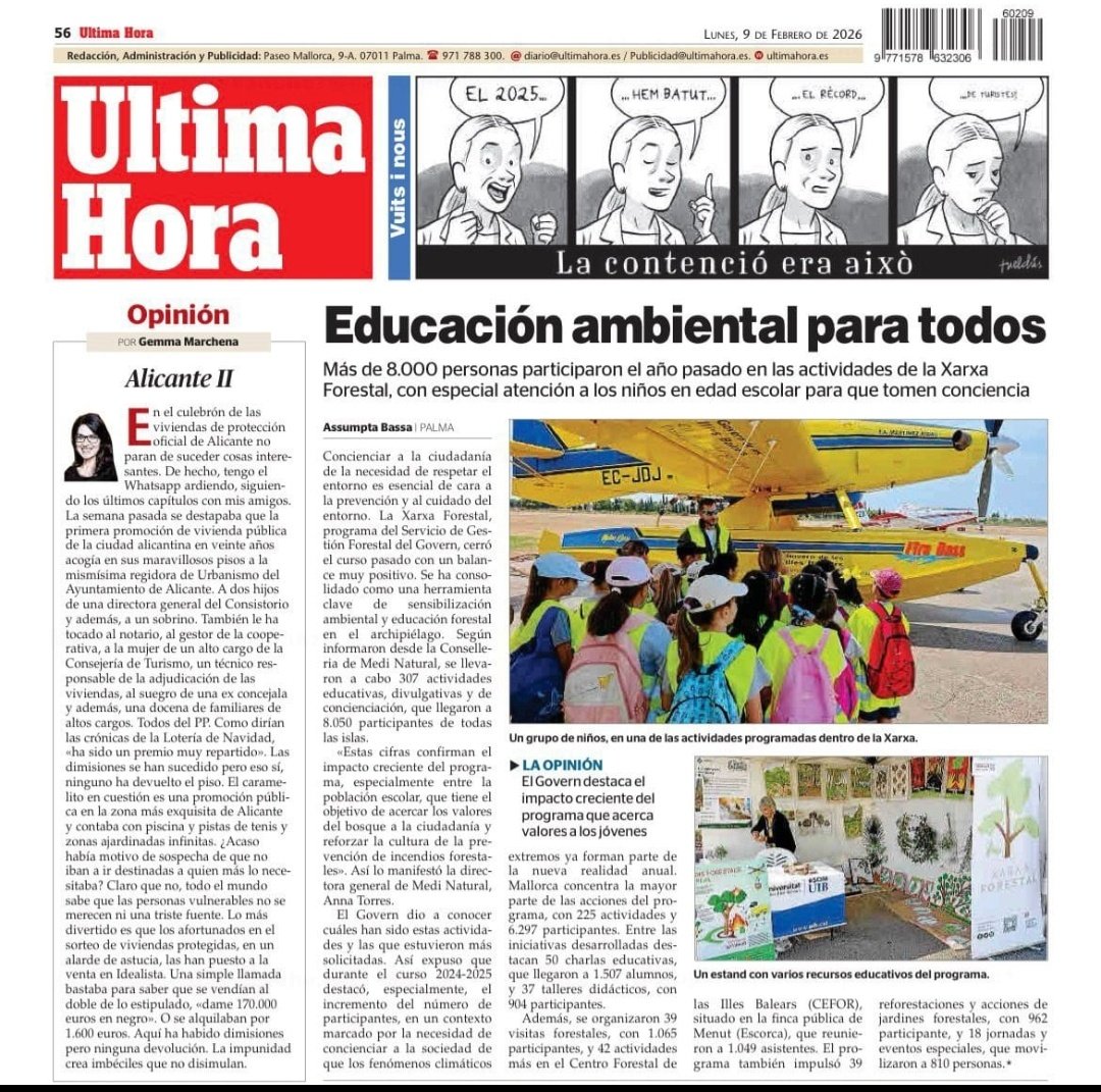 InForestMed's tweet photo. Veinte años generando cultura del riesgo frente al peligro de incendios forestales
Espectacular la labor de
@xarxaforestal para  sensibilizar en el valor de los bosques y en la necesidad de prevenir los incendios en las comarcas forestales de #IslasBaleares
Prevenir es actuar! https://t.co/iU79mSbN2w