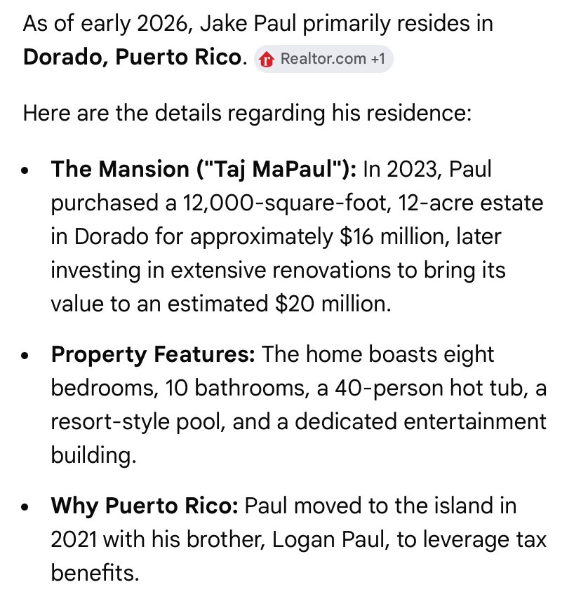 Something no bueno is gonna happen to Jake Paul’s casita. Que le vaya bien!