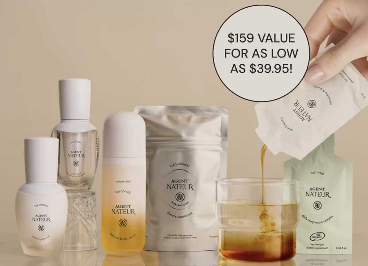 GreenProdJunkie's tweet image. DETOX BOX X AGENT NATEUR. Lots and lots of #AgentNateur in here. Supplements and skincare. $159 value for as low as $39.95. go.shopmy.us/p-608125 #subscriptionbox #detoxmarket