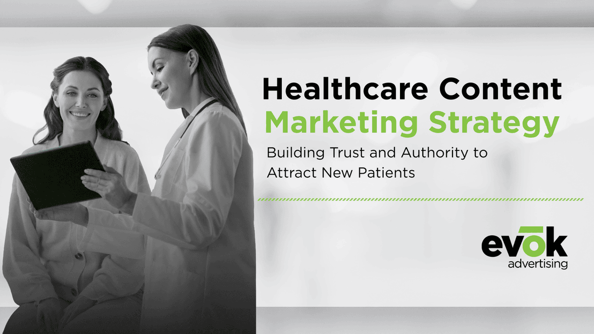 evokadvertising's tweet photo. Patients are researching you before you know they exist.

84% check reviews before choosing a provider. 75% search online first. Providers with 100+ reviews see 27x more bookings.

Content marketing isn't optional anymore.

https://t.co/vxquE1bVo1 https://t.co/RpehoZCKnI