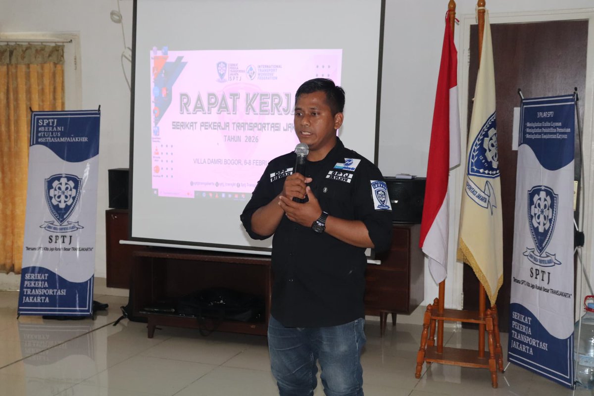 Sptj_transjkt's tweet photo. ** PRESS RILIS
Rapat Kerja SPTJ Tahun 2026: Dari Konsolidasi Menuju Perjuangan yang Berkelanjutan.

#SPTJ
#RAKER2026
#BERANI
#TULUS
#SETIA https://t.co/CBTm5j2sVb