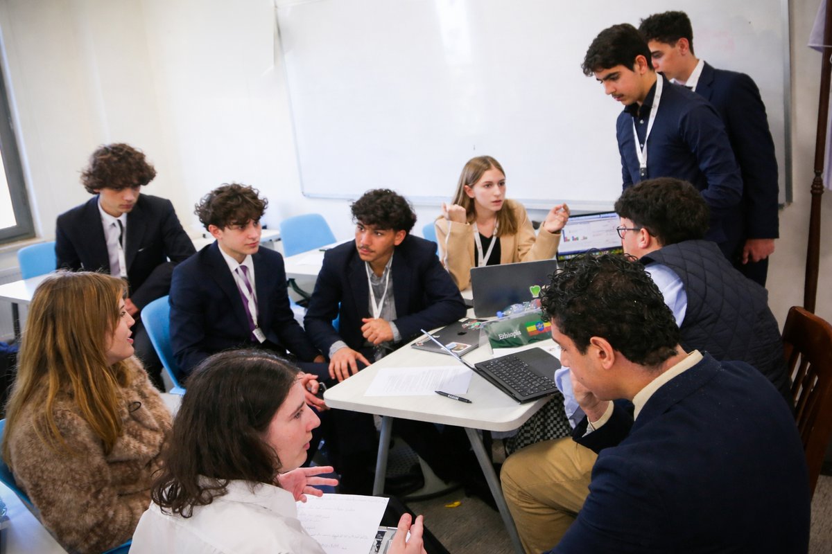 KingsAcademyJOR's tweet photo. HRH Princess @AyahBintFaisal delivered the opening address at the King’s Academy Model United Nations (KAMUN ’26) conference.
#school #KAMUN https://t.co/V1RI7GKBiJ