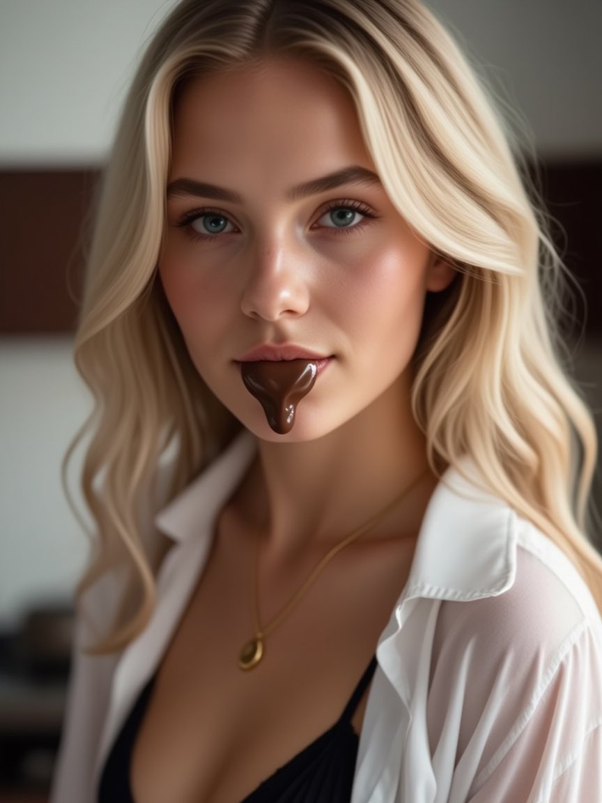SassySashaLove's tweet photo. 🍫 Chocolate Day melt with Sasha: Sweet, sticky, sinful. Wanna lick clean? 😋
#ChocolateDay #SashaSweet #ValentineNaughty #sassysashalove #BodyChocolate https://t.co/9iLHPrtej8