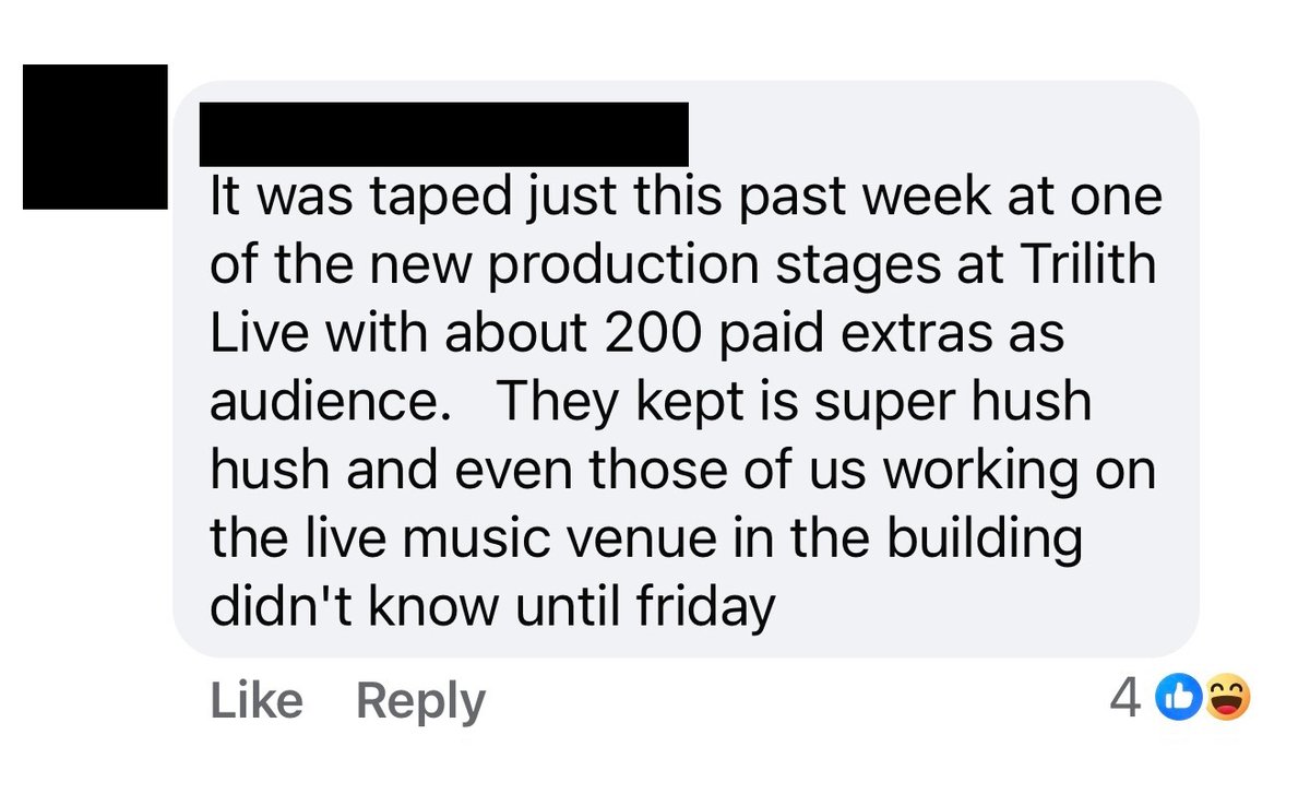 From a film production friend here in Atlanta. TPUSA's halftime show hired 200 paid extras as their audience.