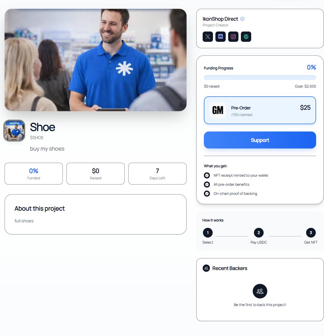 Support a pre-order and get an exclusive <a href="/metaplex/">Metaplex</a> core NFT

Then redeem when product launches with your whitelisted wallet.