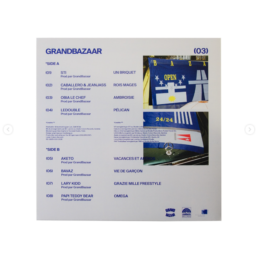 16x16FR's tweet photo. #TRACKLIST : Découvre la tracklist du projet "Grand Bazaar 03", à paraître le 13 Février !
Avec : @caballerobxl , #JeanJass , @Aketofficiel , @sti_officiel , @ObialeChef , @ledoublenc , @PapiTeddyBear_ , #LaryKidd & @bavaz1
@grandbazaareur https://t.co/rOIUNcicqP
