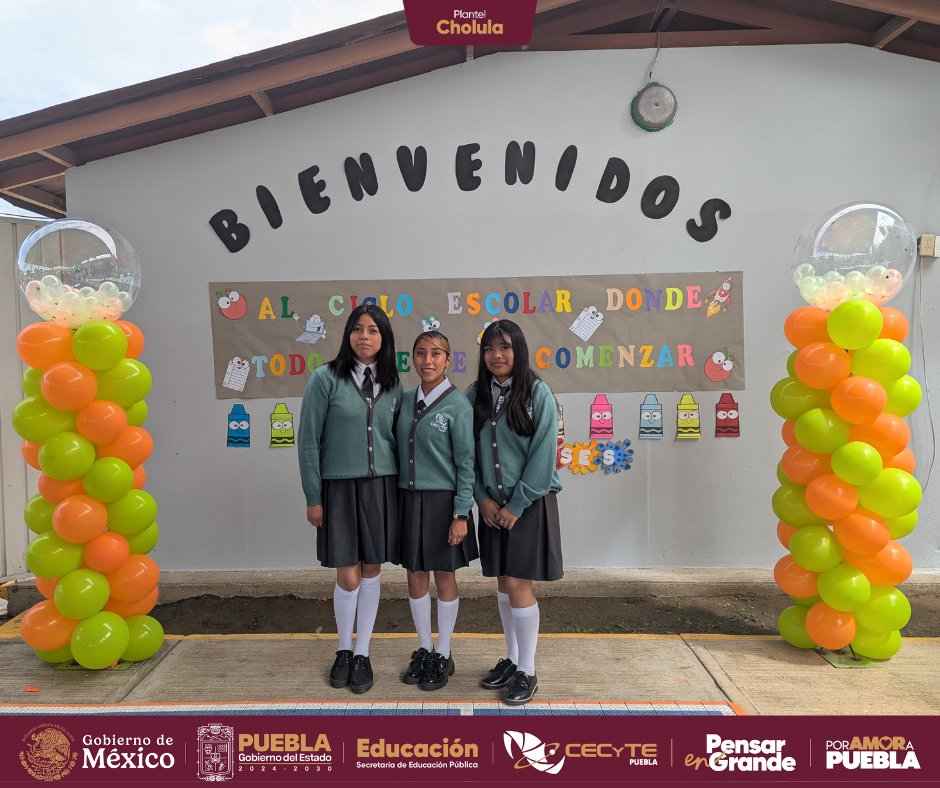 📷 Damos la bienvenida a nuestra comunidad estudiantil y recuerda que cada día en el aula es un paso más para pensar en grande y lograr tus metas.
#CECyTEPuebla #PensarEnGrande #HazloEnGrande #PorAmorAPuebla